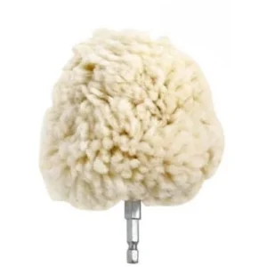 Wool Buffing Ball - Beyaz Top Yün Post Keçe ( Matkap ile Kullanıma Uygundur)
