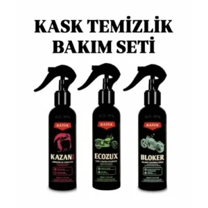 Razux Kask Temizlik ve Bakım Seti – 3 Adet Ürün