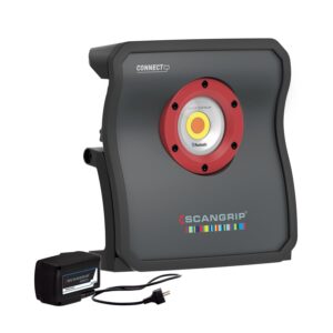 SCANGRIP MULTIMATCH 8 CONNECT - Detailing için Akülü 8000 Lümen LED çalışma lambası + (220V Dönüştürücü Adaptörlü)