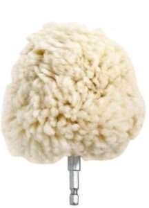 Wool Buffing Ball - Beyaz Top Yün Post Keçe ( Matkap ile Kullanıma Uygundur)