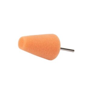 Mini Parlatma Sistemi için Pimli Konik Turuncu Parlatma Pedi -1 Adet (Çap: 3×4,5cm)