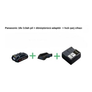 SCANGRIP - PANASONIC Şarj – Pil – Adaptör Seti ( 3 Parça Ürün )