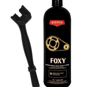 Razux Foxy – Zincir ve Motor Temizleyici - 1Litre + Zincir Temizlik Fırçası HEDİYELİ