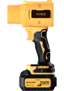 AUHMA Ahv-18 Şarjlı Turbo Fan Hava Üfleyici Sarı– 21V Kömürsüz Motor (Brushless) – 32.000 Rpm