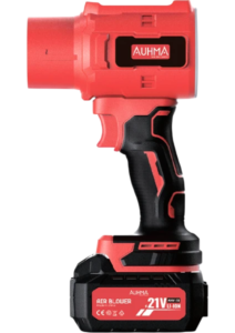 AUHMA Ahv-18 Şarjlı Turbo Fan Hava Üfleyici Kırmızı - 21V Kömürsüz Motor (Brushless) - 32.000 Rpm