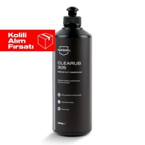 Nasiol Clearub 305 Orta,Ağır Çizik Giderici Polisaj Pastası-Pasta Cila-500gr 6'lı Set