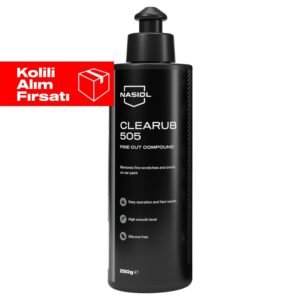 Nasiol Clearub 505 Hafif Çizik Giderici Polisaj Pastası-Pasta Cila-250gr 12'li Set (Kolili)