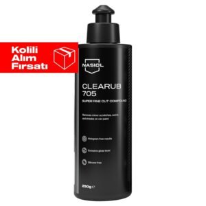 Nasiol Clearub 705 En Hafif Çizik/Hare Giderici Polisaj Pastası-Pasta Cila-250gr 12'li Set (Kolili)
