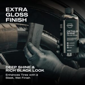 Nasiol Detailershine Sünger Hediyeli Trim ve Lastik Parlatıcı/Yenileyici 500ml