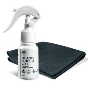 Nasiol-SET 23-Glasshield Lite Nano Yağmur Kaydırıcı ve Pamuk Uygulama Bezi Seti