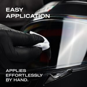 Nasiol Goglide Motosiklet,Kask Vizörü ve Ekstrem Spor Gözlüğü için Su İtici-Nano Yağmur Kaydırıcı-1 Yıl Dayanım-10ml