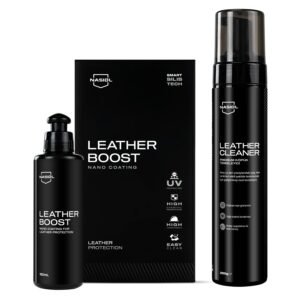 Nasiol-SET 10-Leatherboost Deri Yüzey Nano Kaplama ve Leather Cleaner Deri Yüzey Temizleme Seti-Deri Bakımı