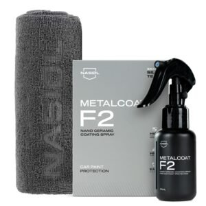Nasiol-SET 20-Metalcoat F2 Araç Sprey Nano Seramik Kaplama ve Mikrofiber Detailing Bez (2Adt) Seti