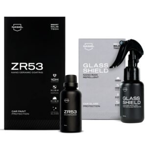 Nasiol-SET 24-ZR53 Araç Nano Seramik Kaplama,Boya Koruma ve Glasshield Nano Yağmur Kaydırıcı Sprey Seti