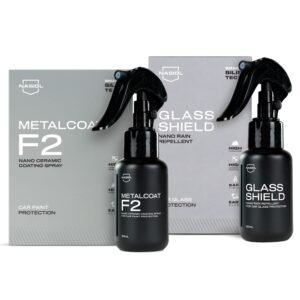 Nasiol-SET 25-Metalcoat F2 Araç Sprey Nano Seramik Kaplama ve Glasshield Nano Yağmur Kaydırıcı Sprey Seti