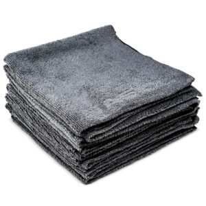 Nasiol Wipe&Buff Mikrofiber Seramik Kaplama Detailing Bezi 10'lu-Açık Gri-35x40cm-320gsm