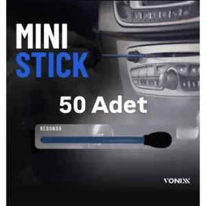 VONİXX TIPO 1 - REDONDO Temizlik ve Detaylandırma için Mini Sünger Uçlu Çubuk Seti – 50 Adet