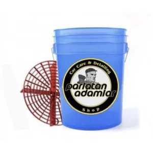 ParlatanAdamlar Transparan Mavi Heavy Work Detaylandırma Kovası 18.9 Litre + Kırmızı Grit Guard