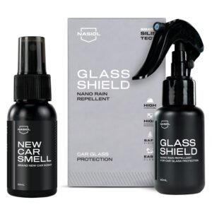 Nasiol-SET 2-Glasshield Nano Yağmur Kaydırıcı ve New Car Smell Araç Kokusu 2'li Set