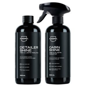 Nasiol-SET 29-Cabinshine Trim ve Plastik Yenileyici ve Detailershine Lastik Parlatıcı Seti